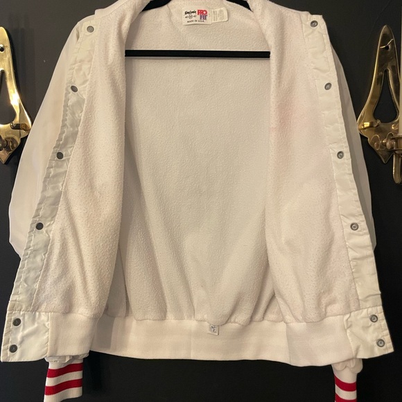 Vintage Diet Coke King Varsity Baseball Bomber Jacket Windbreaker - Picture 9 of 14